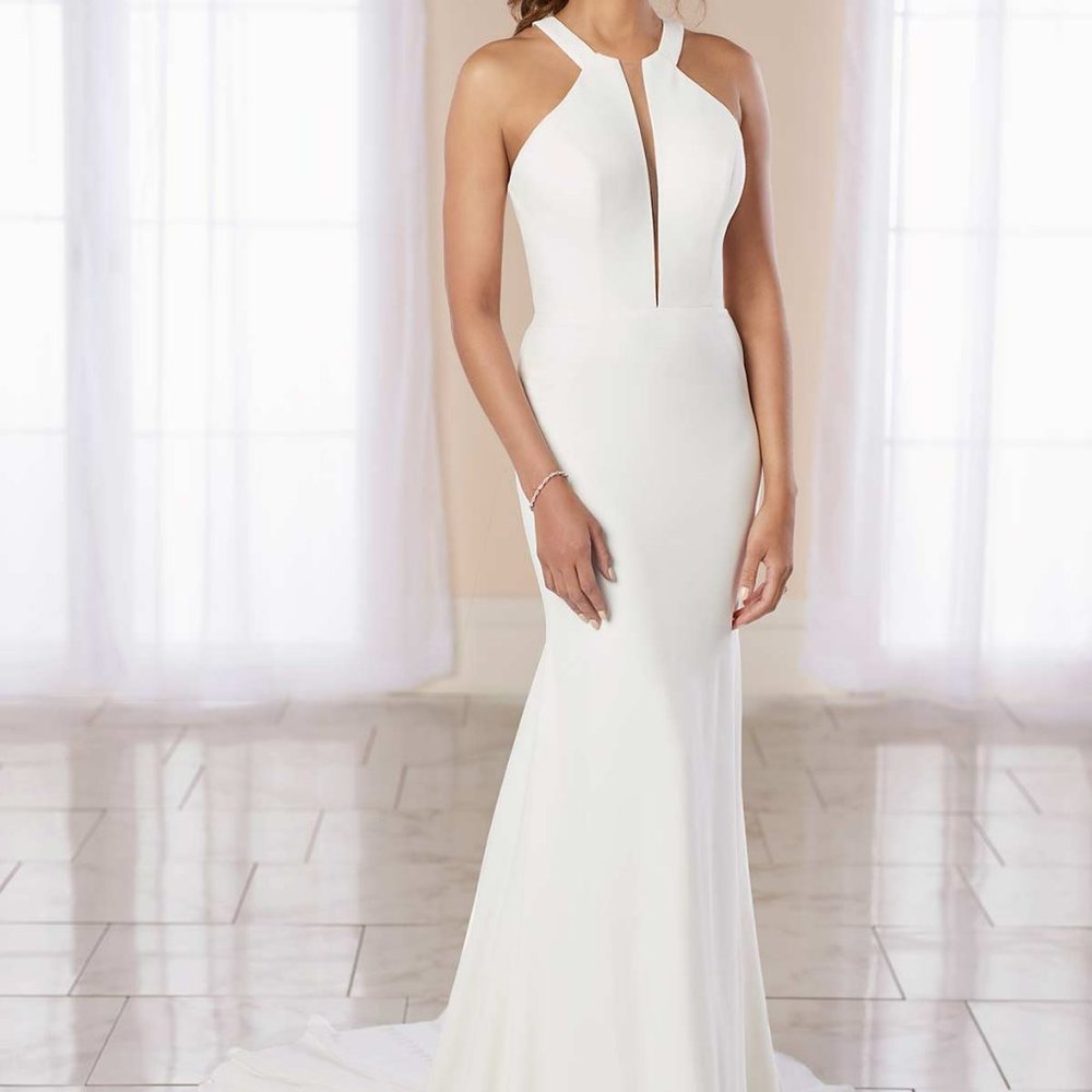 Halter Wedding Dress - Stella York - Size 10 - NWT!